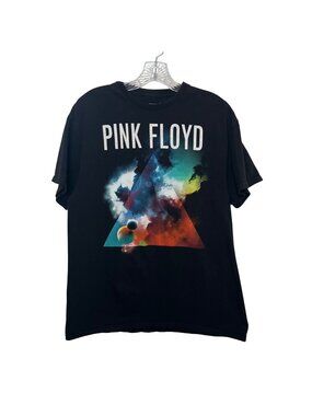 Pink Floyd Graphic T-Shirt Dark Side of the Moon Mens Large Black Licensed Band